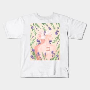 Gemini Zodiac - Cream Kids T-Shirt